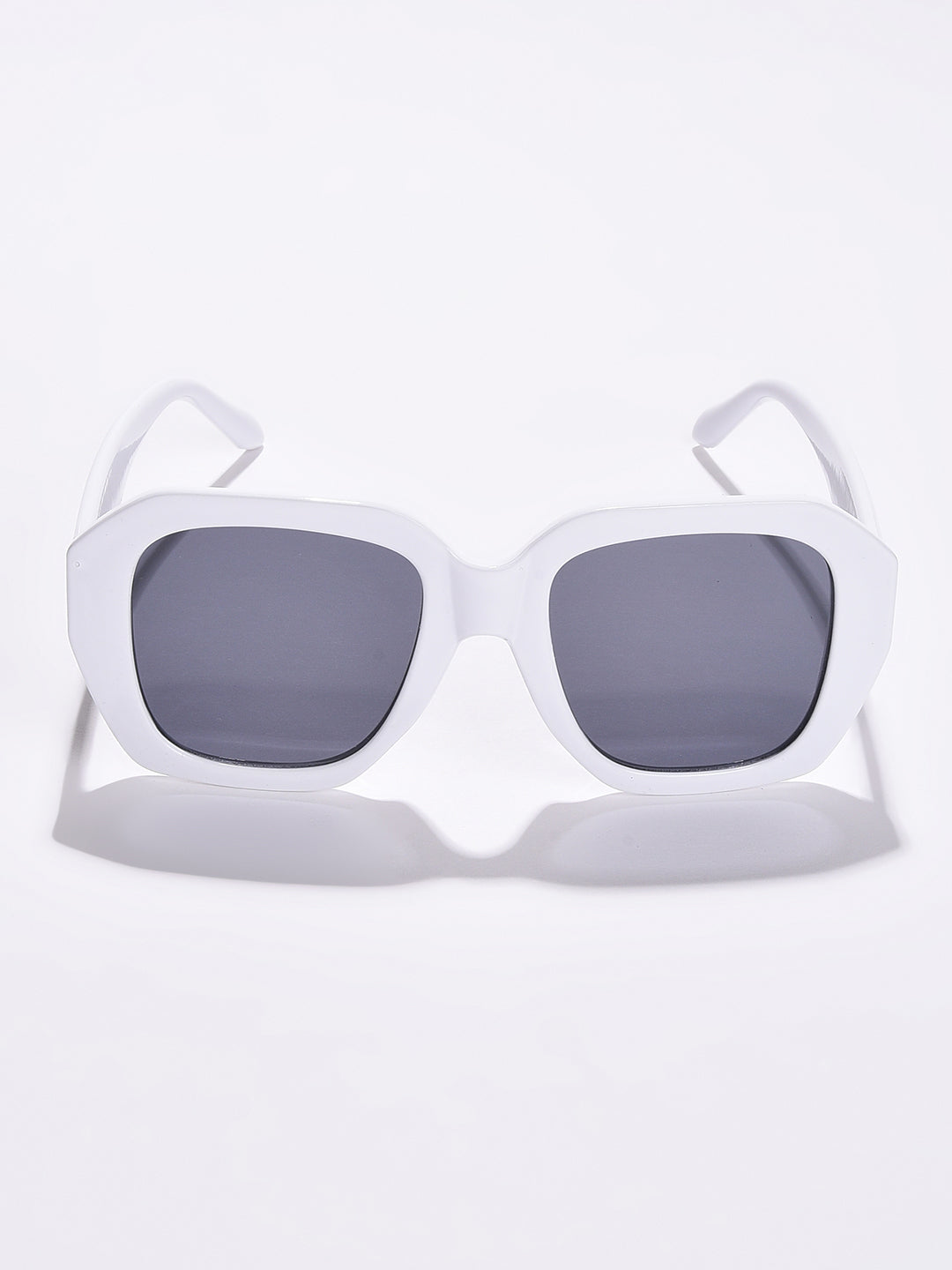 Black Lens White Wayfarer Sunglasses