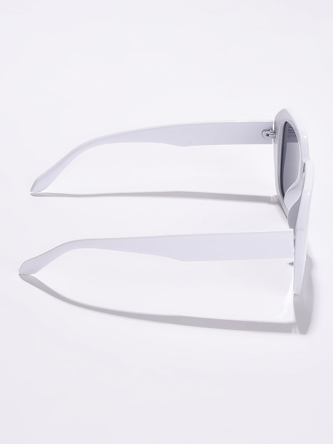 WOMEN BLACK LENS WHITE WAYFARER SUNGLASSES