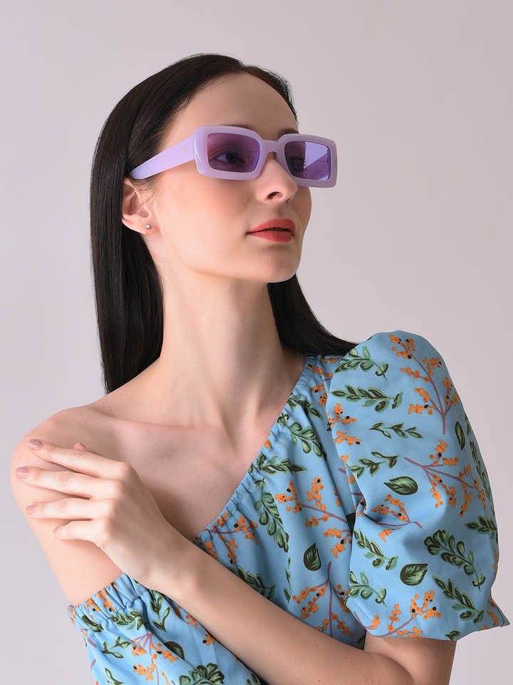 Purple Lens Purple Sports Sunglasses