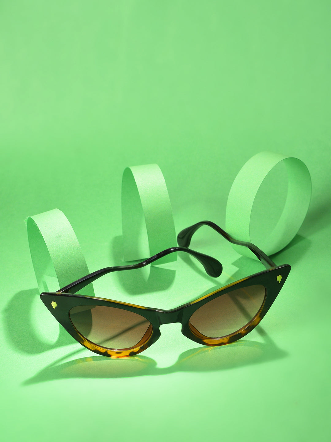 Brown Lens Brown Cateye Sunglasses
