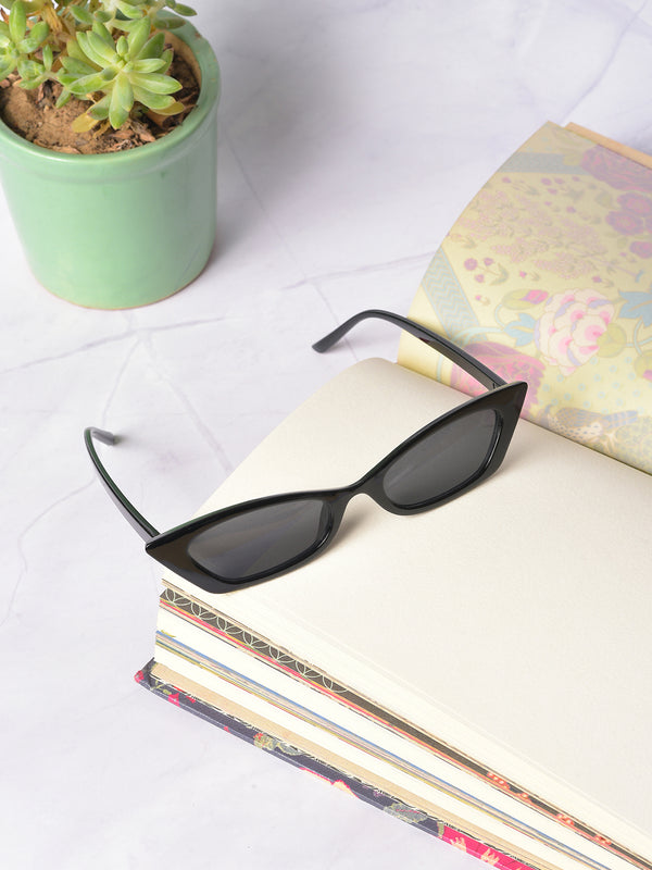 Black Lens Black Cateye Sunglasses