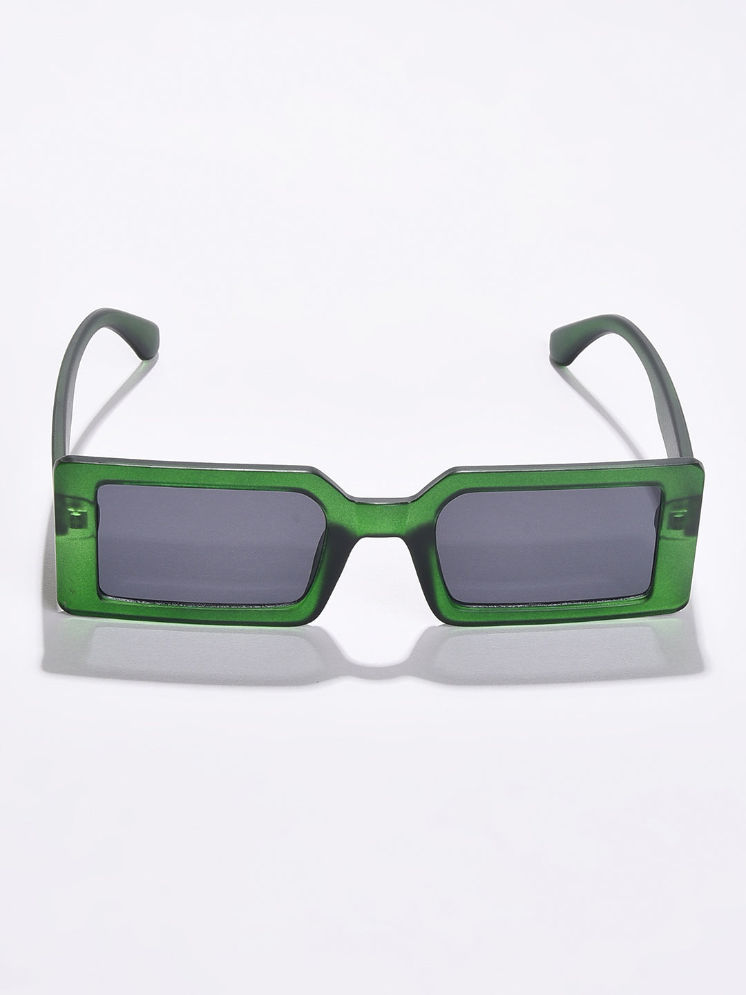 Black Lens Green Rectangle Sunglasses