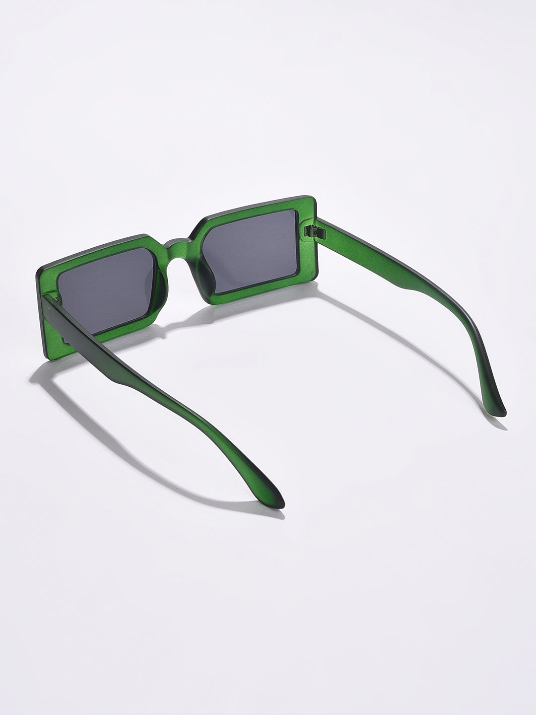 Black Lens Green Rectangle Sunglasses