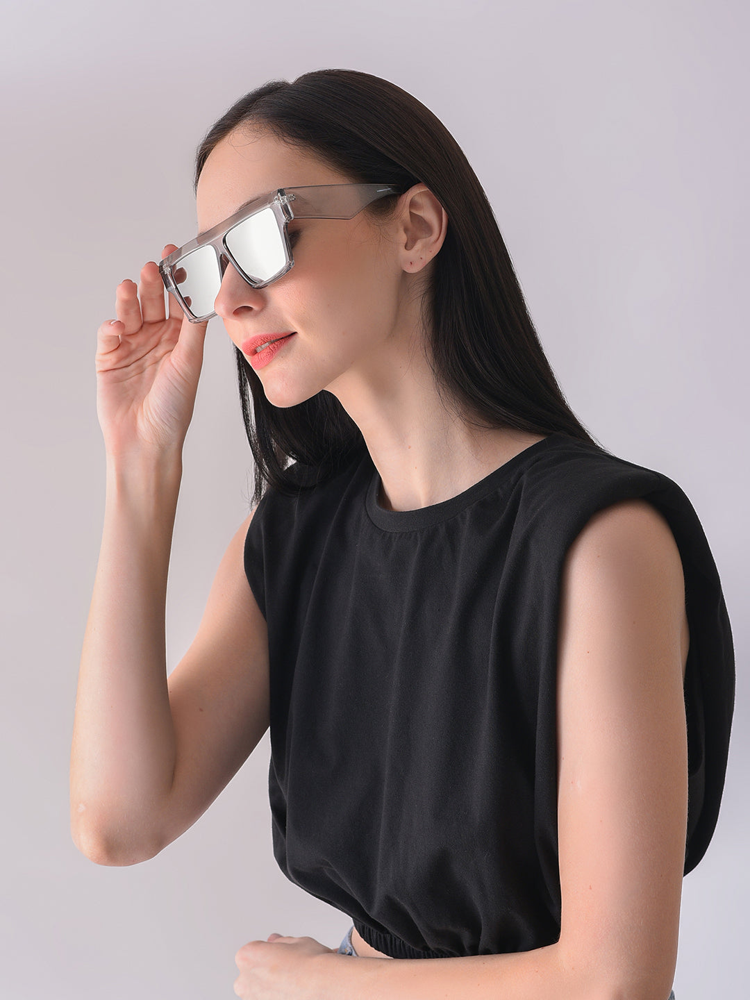Black Lens White Butterfly Sunglasses
