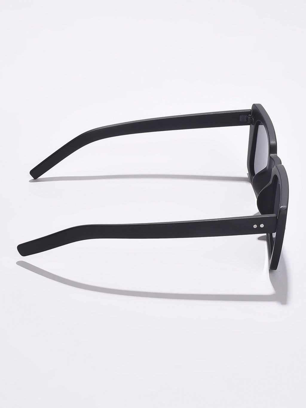 WOMEN BLACK LENS BLACK SQUARE SUNGLASSES