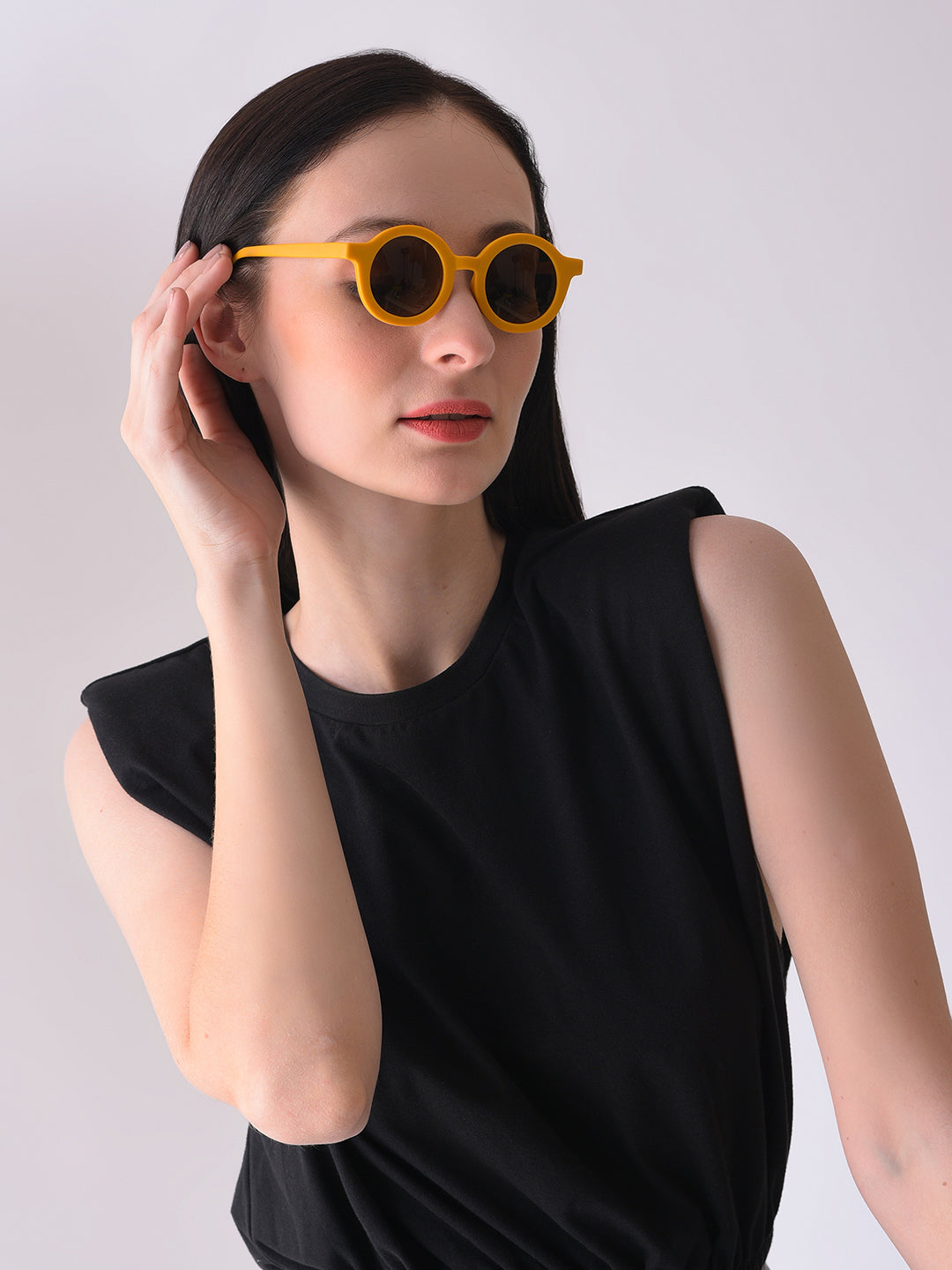 Orange Lens Orange Oval Sunglasses