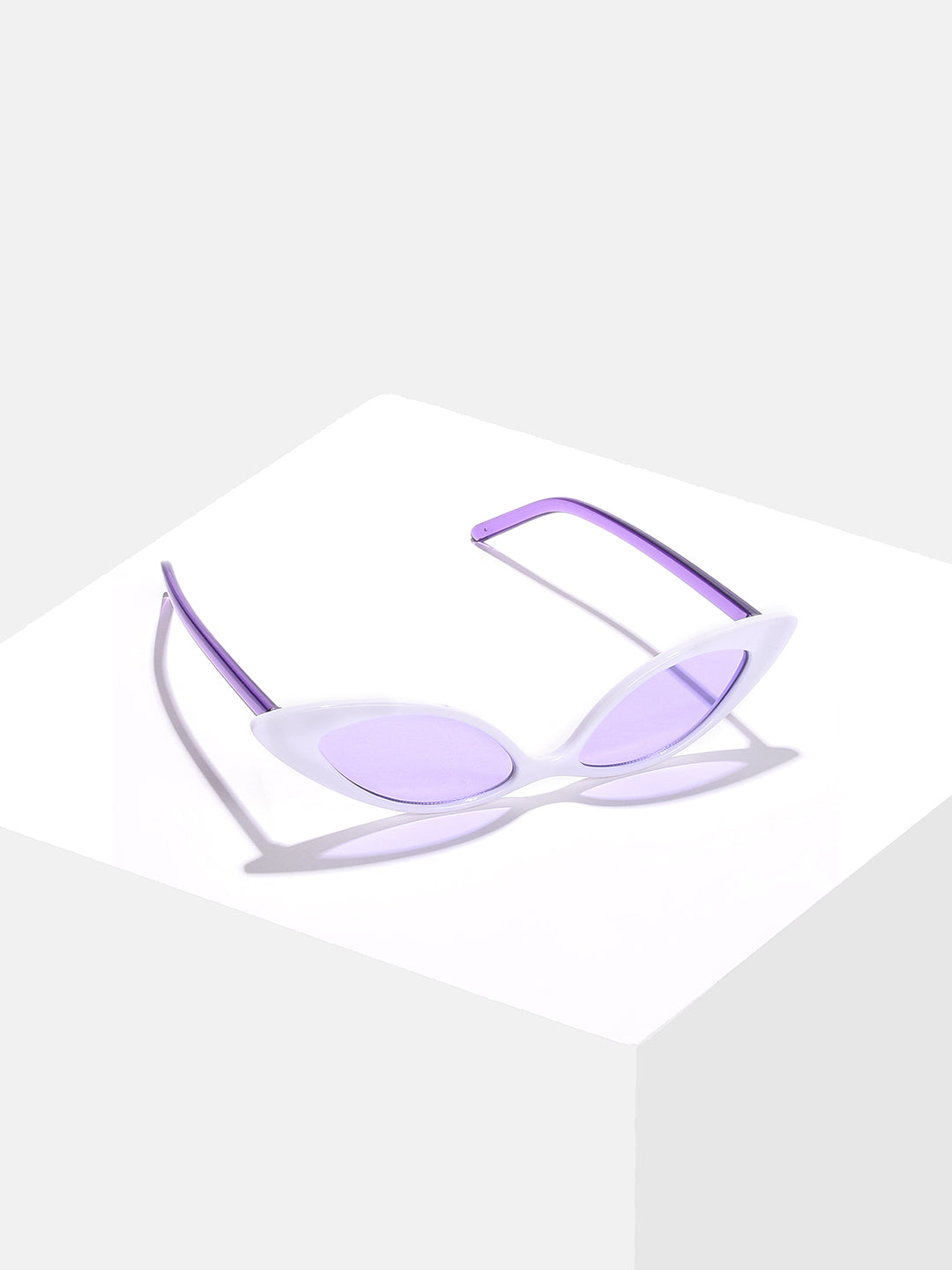 Purple Lens Purple Cateye Sunglasses