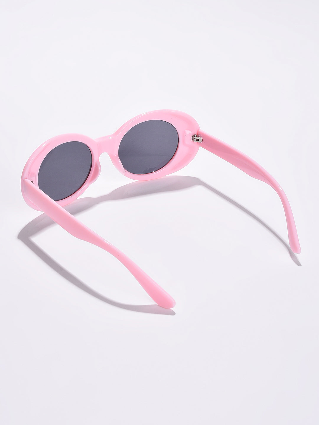 Black Lens Pink Oval Sunglasses