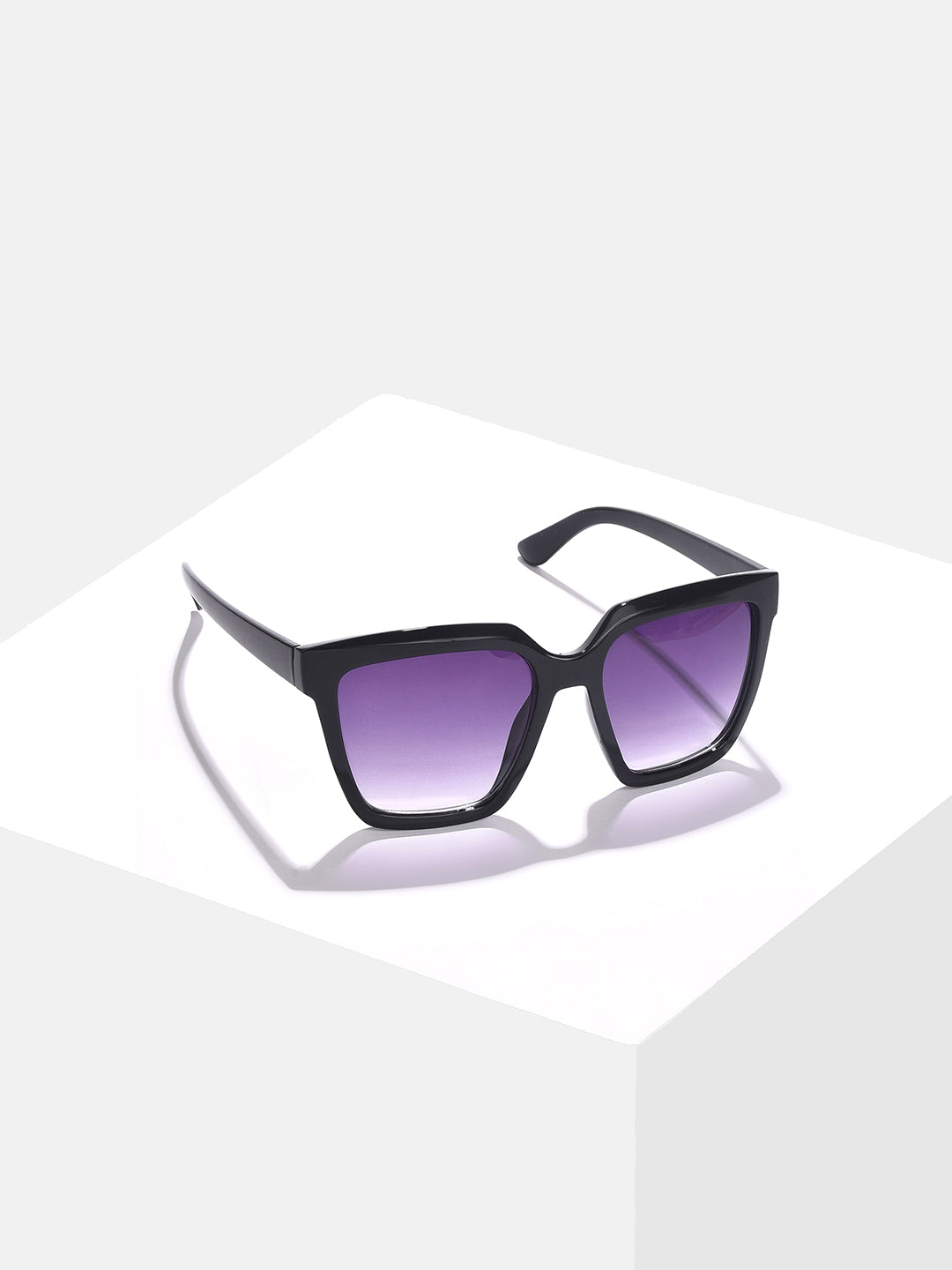 Purple Lens Black Butterfly Sunglasses