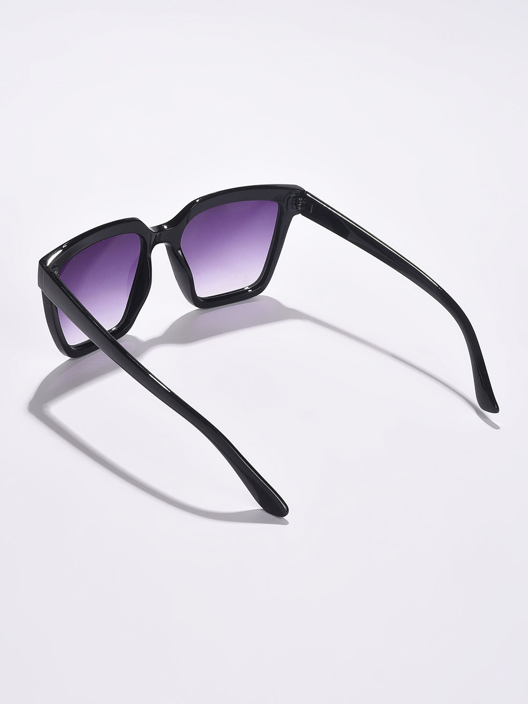 Purple Lens Black Butterfly Sunglasses