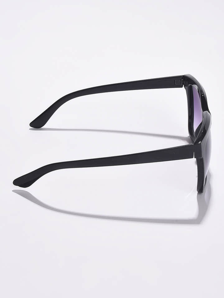 WOMEN PURPLE LENS BLACK BUTTERFLY SUNGLASSES