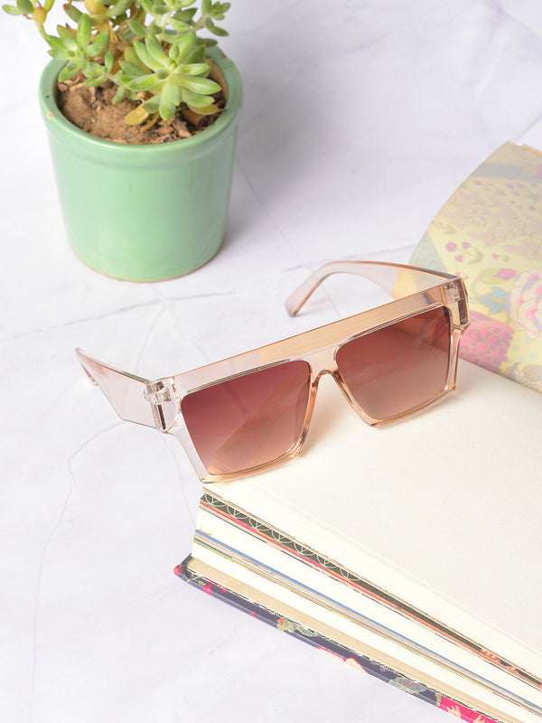 Brown Lens Brown Oversized Sunglasses