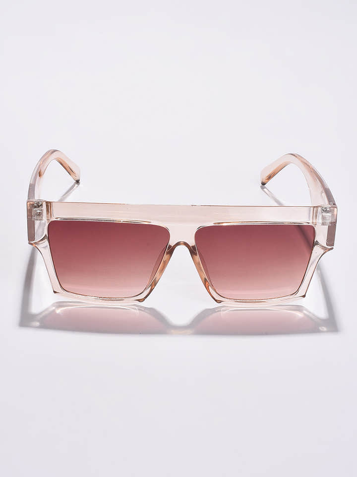 Brown Lens Brown Oversized Sunglasses