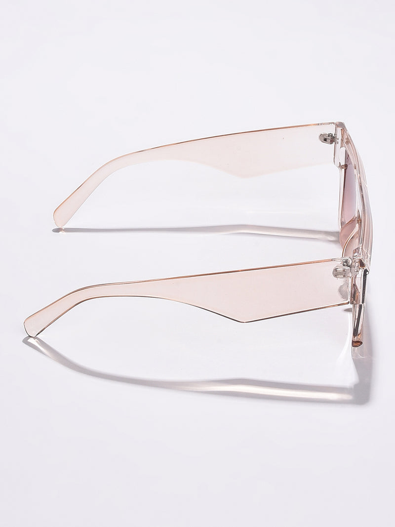 WOMEN BROWN LENS BROWN OVERSIZED SUNGLASSES