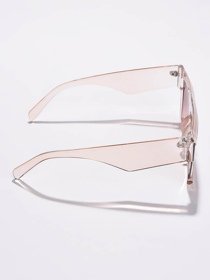 WOMEN BROWN LENS BROWN OVERSIZED SUNGLASSES