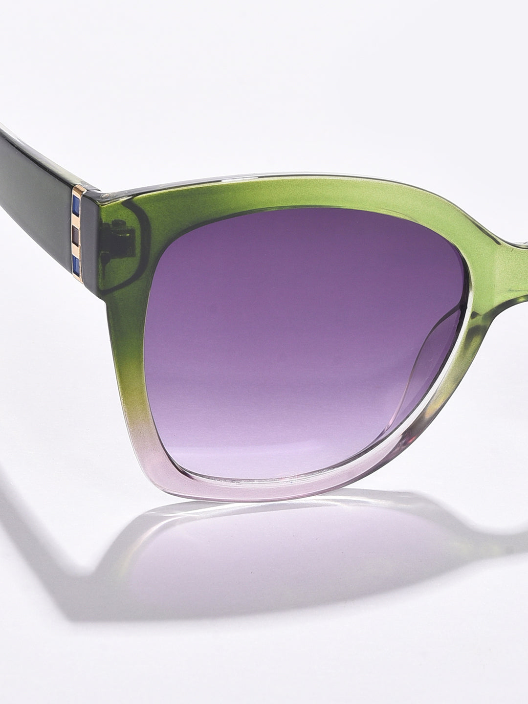 Purple Lens Green Butterfly Sunglasses