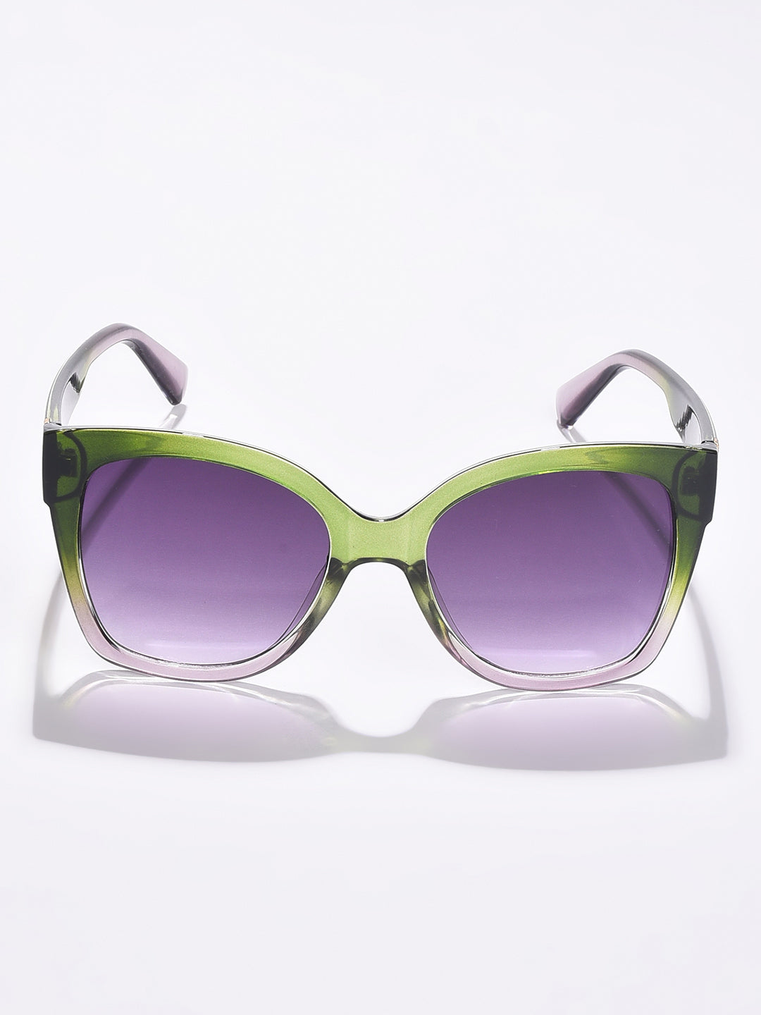 Purple Lens Green Butterfly Sunglasses