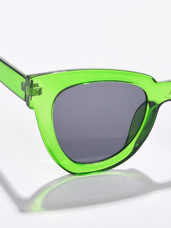 Black Lens Green Butterfly Sunglasses