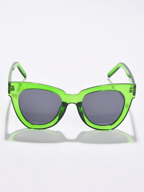 Black Lens Green Butterfly Sunglasses