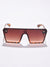 BROWN LENS BROWN OVERSIZED SUNGLASSES