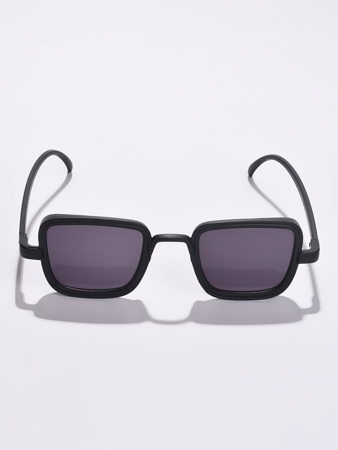Black Lens Black Rectangle Sunglasses