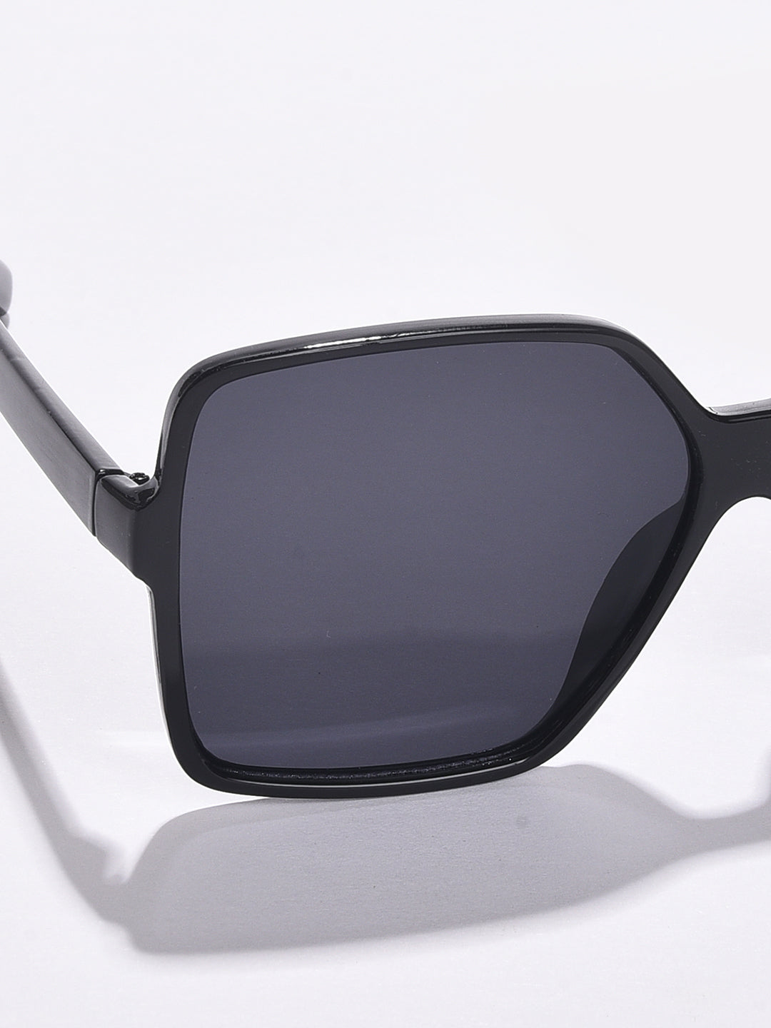 Black Lens Black Rectangle Sunglasses