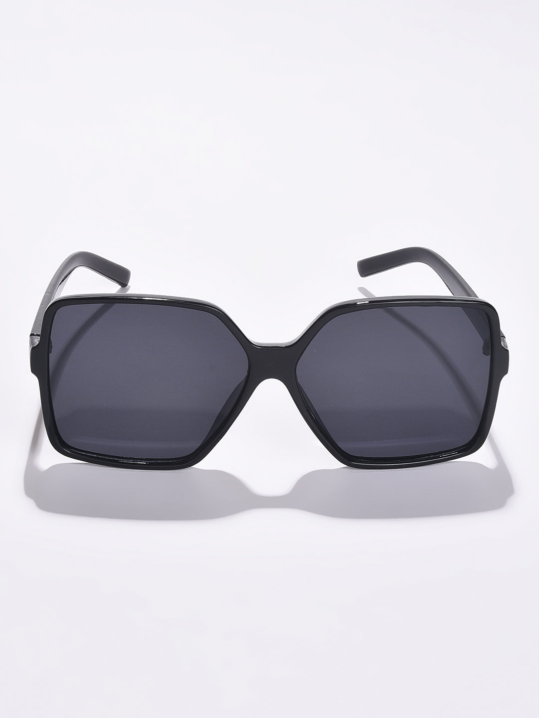 Black Lens Black Rectangle Sunglasses