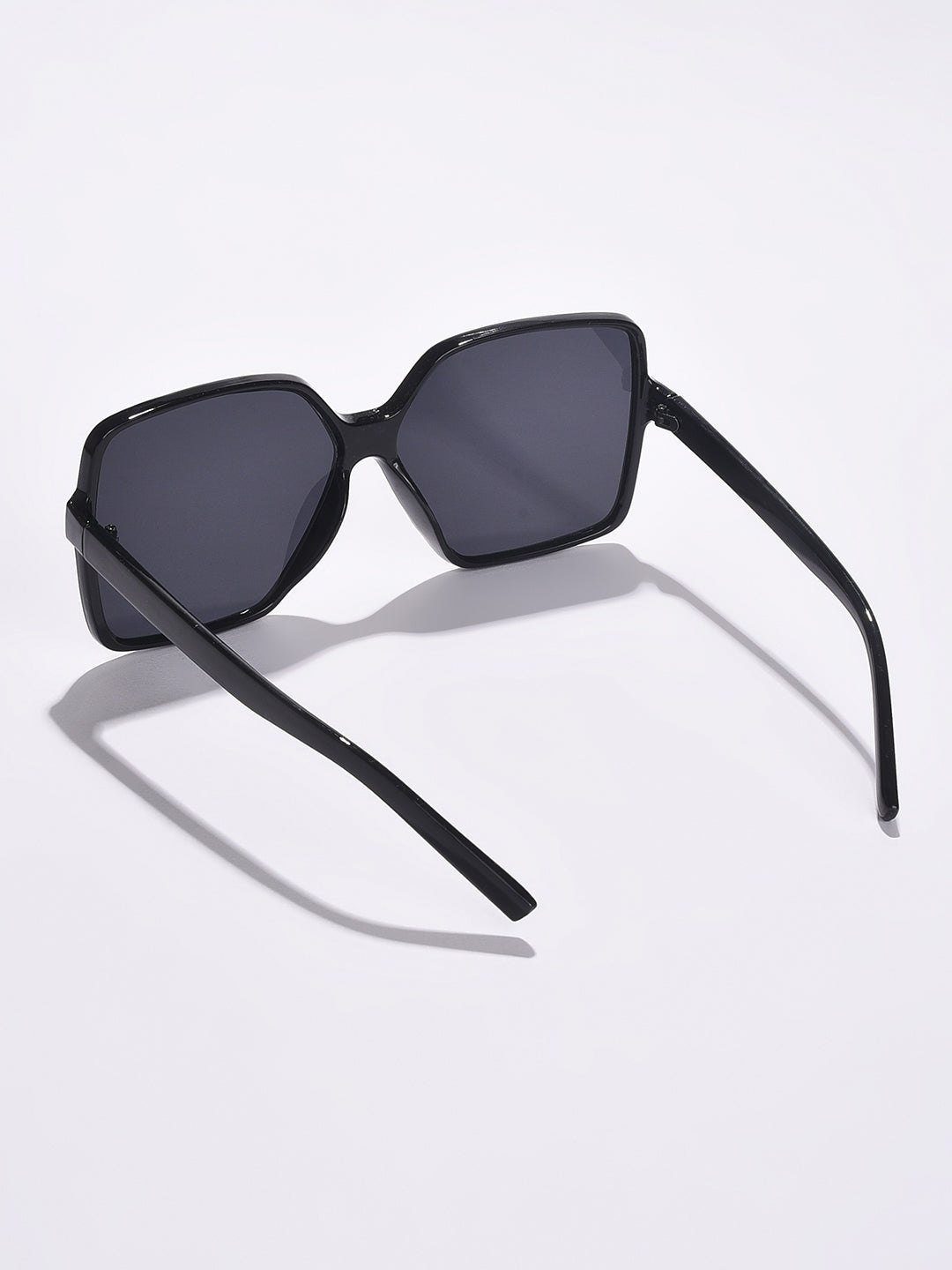 Black Lens Black Rectangle Sunglasses