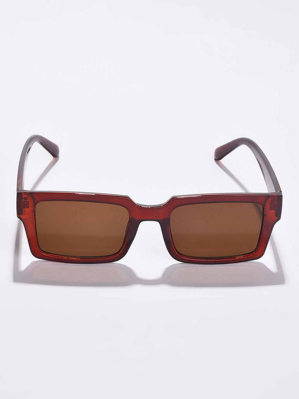 Brown Lens Brown Rectangle Sunglasses