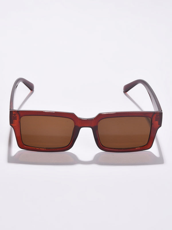 Brown Lens Brown Rectangle Sunglasses