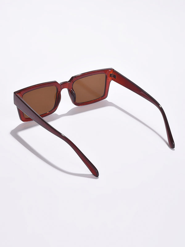Brown Lens Brown Rectangle Sunglasses