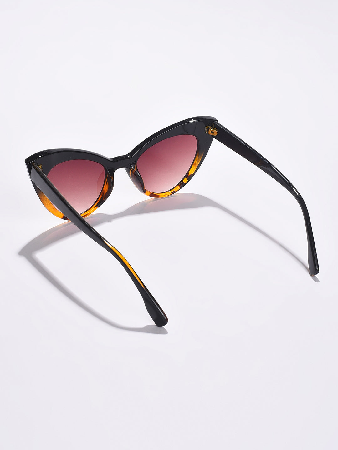 Black Lens Brown Cateye Sunglasses