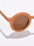BROWN LENS BROWN ROUND SUNGLASSES