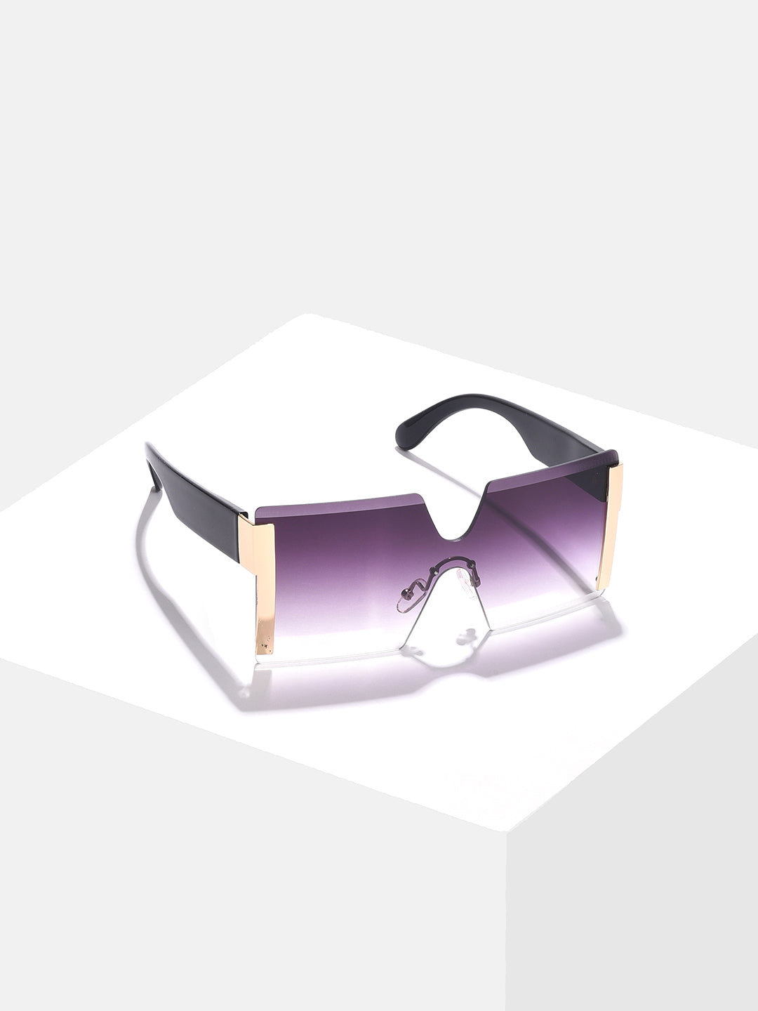 Purple Lens Purple Oversized Sunglasses