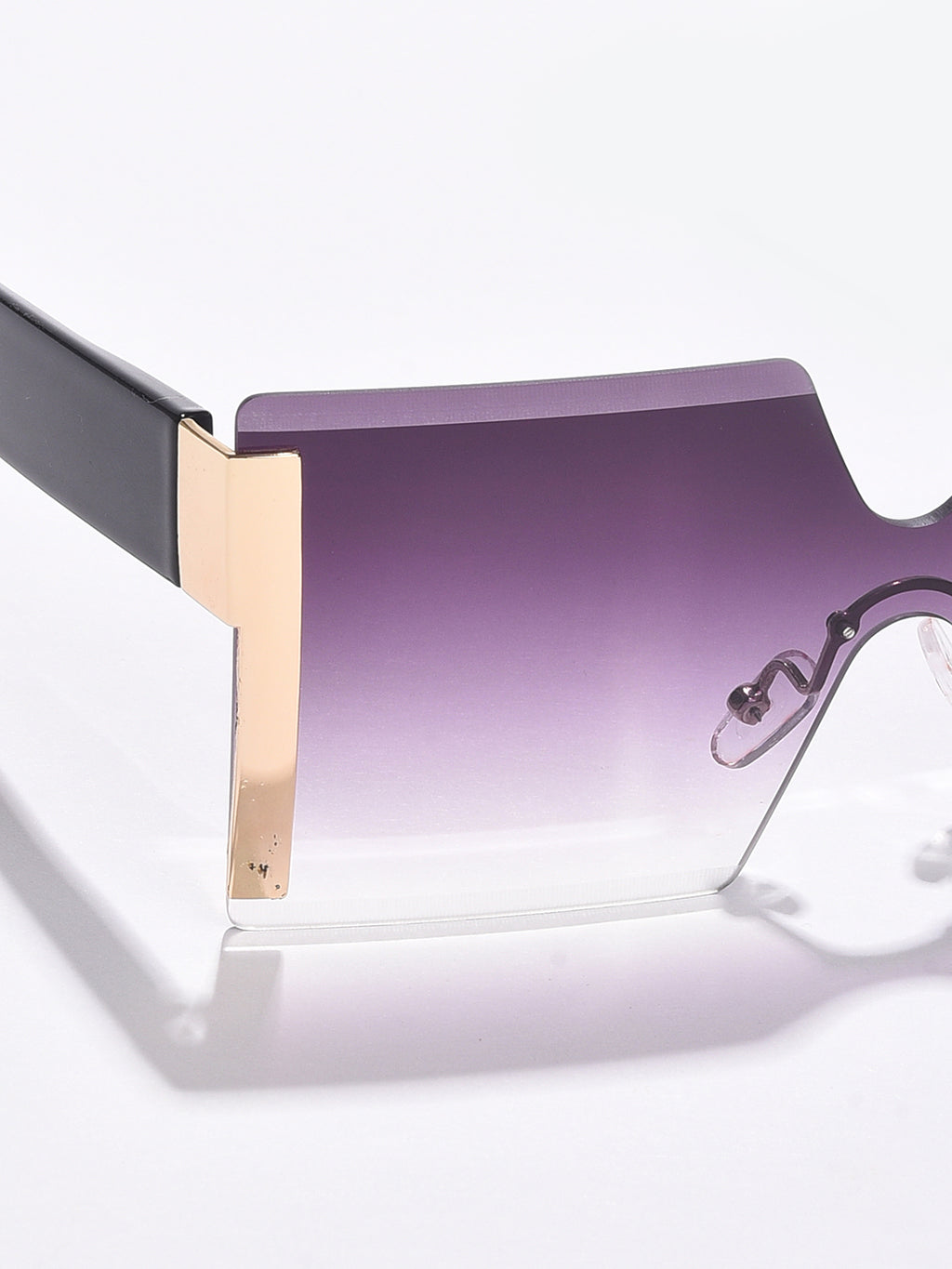 Purple Lens Purple Oversized Sunglasses