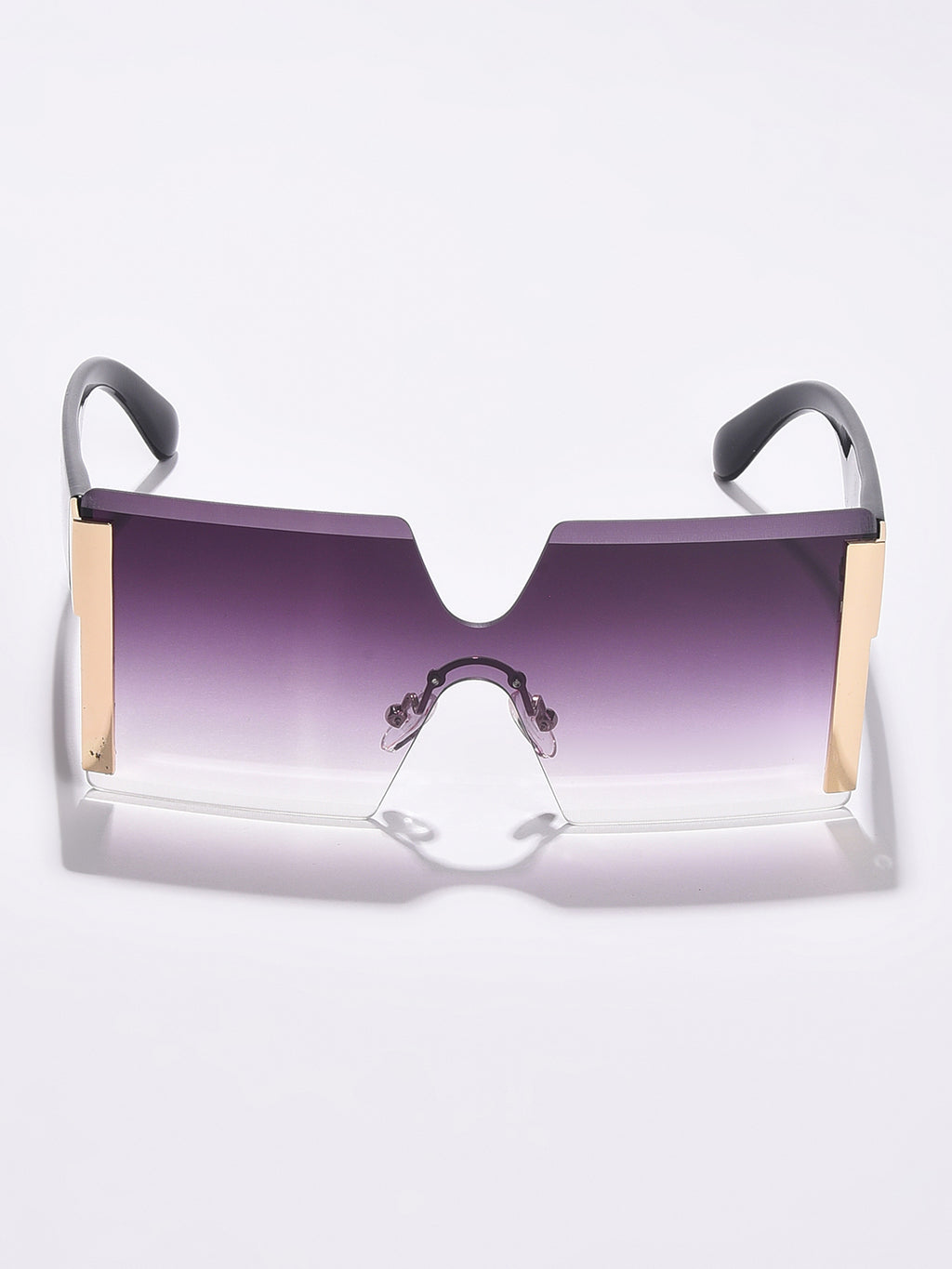 Purple Lens Purple Oversized Sunglasses