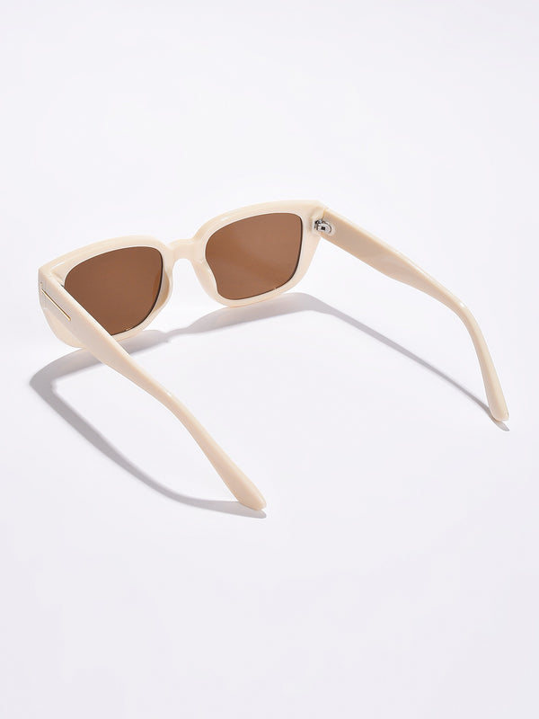 Brown Lens Brown Rectangle Sunglasses