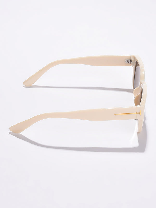 WOMEN BROWN LENS BROWN RECTANGLE SUNGLASSES