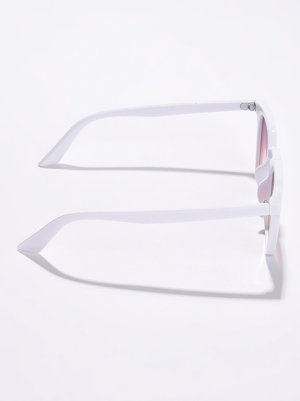 WOMEN PURPLE LENS WHITE WAYFARER SUNGLASSES