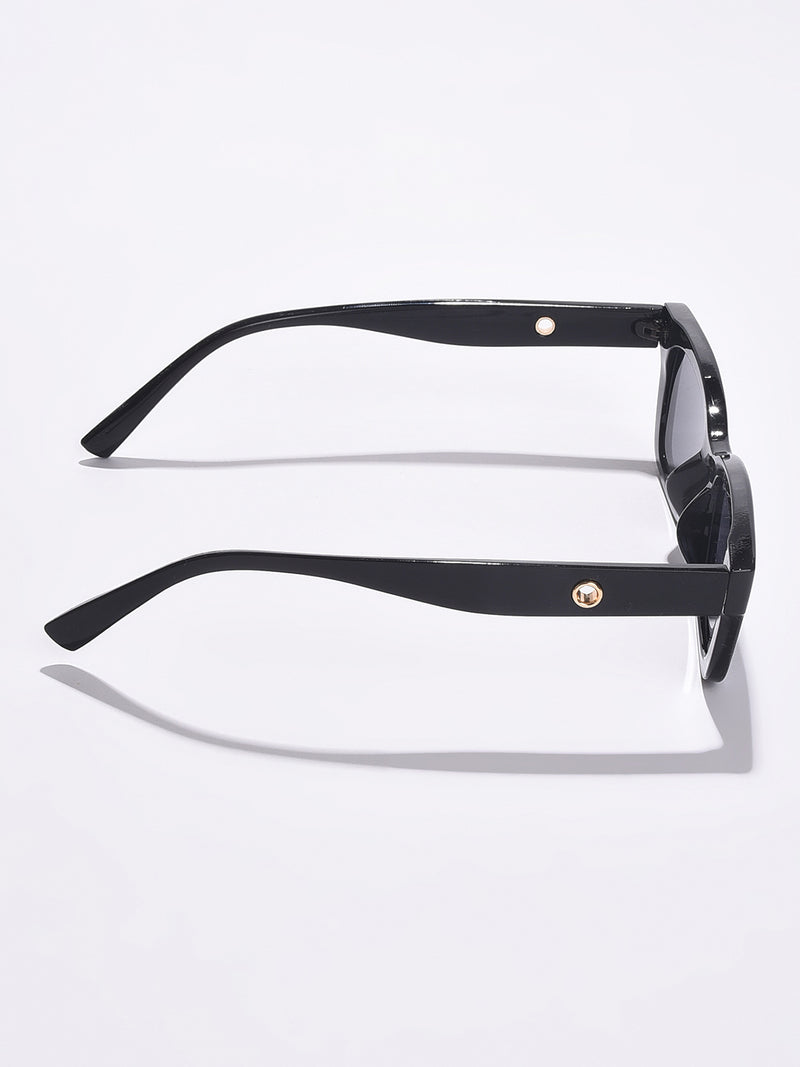 WOMEN GREY LENS BLACK BUTTERFLY SUNGLASSES