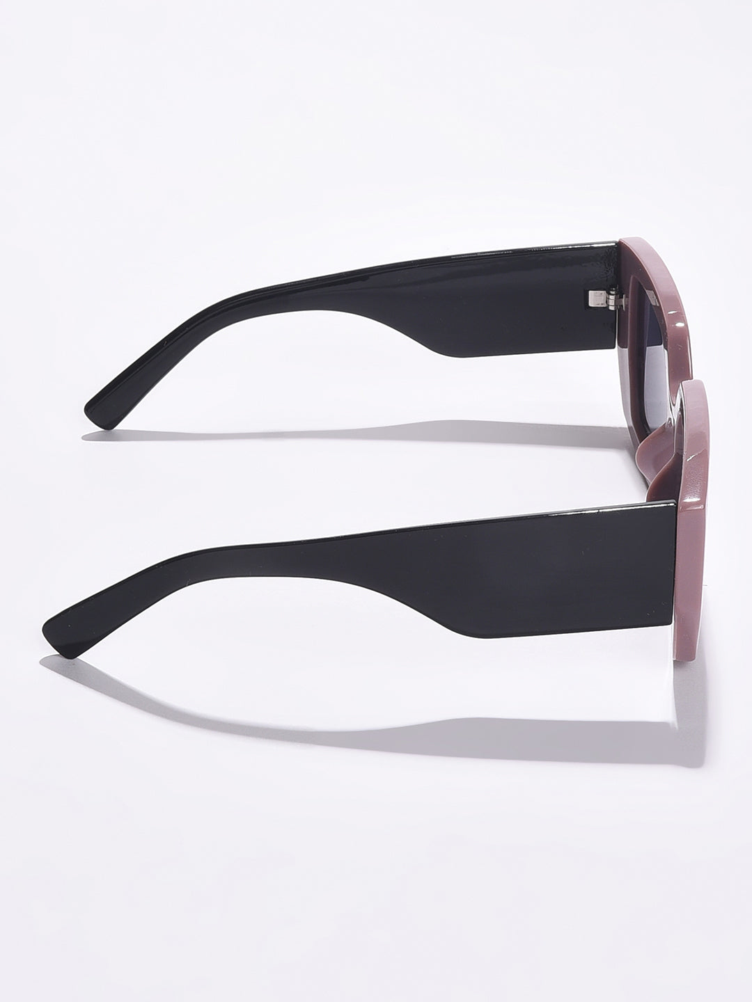 WOMEN BLACK LENS BROWN WAYFARER SUNGLASSES