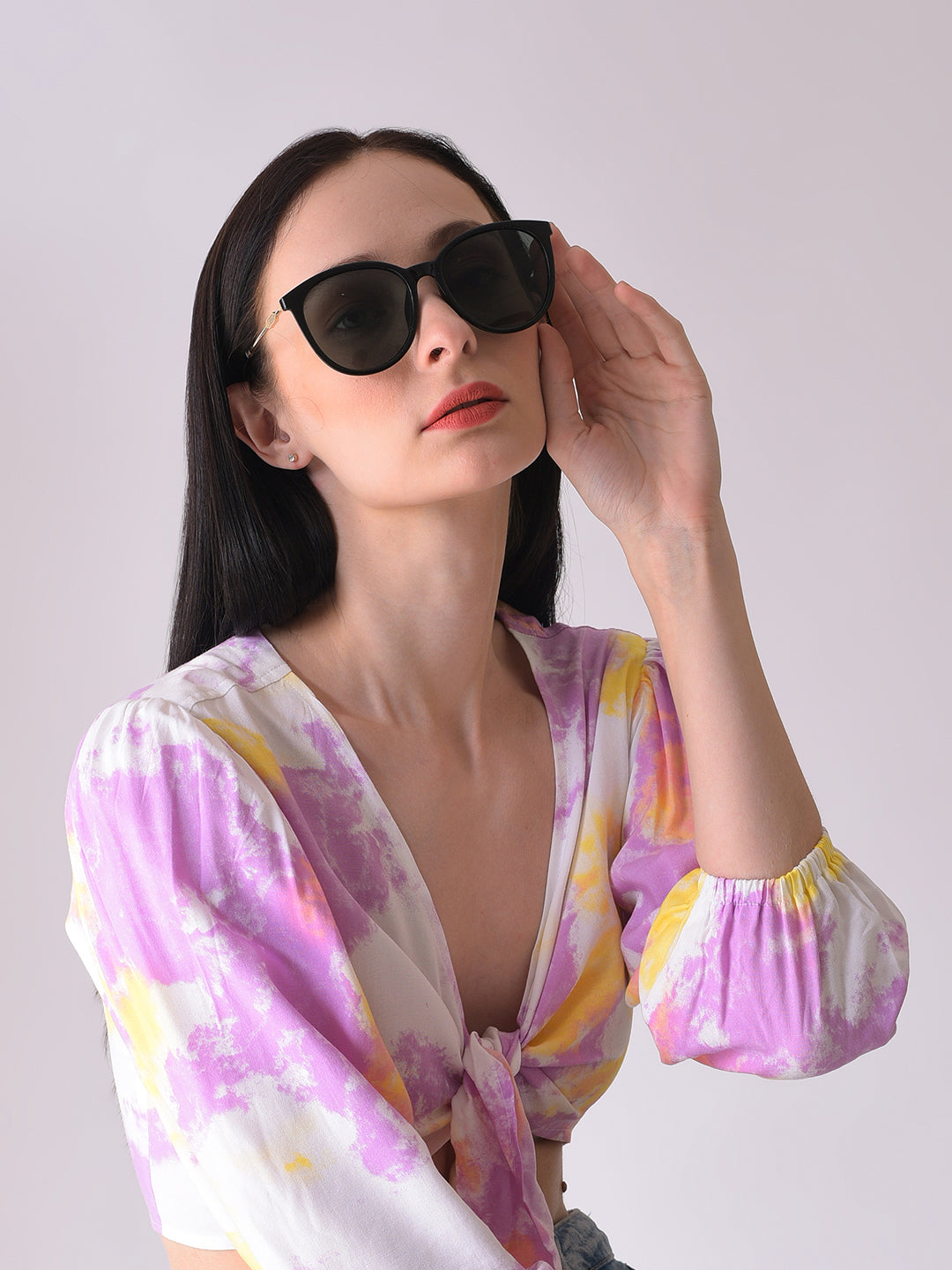 Black Lens Black Butterfly Sunglasses