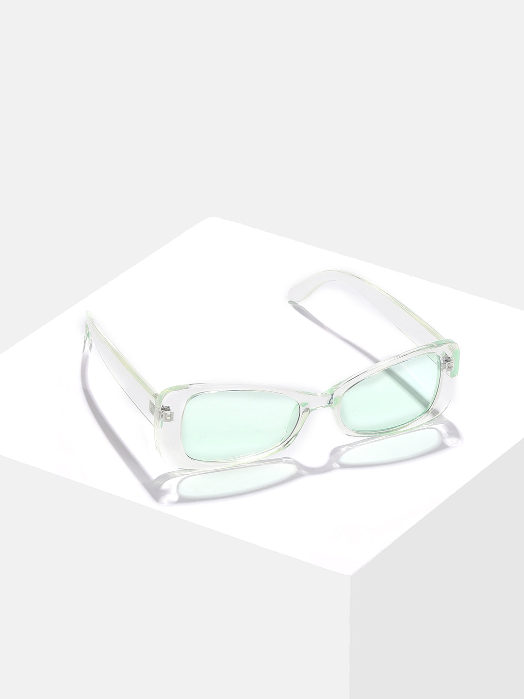 Black Lens Green Cateye Sunglasses