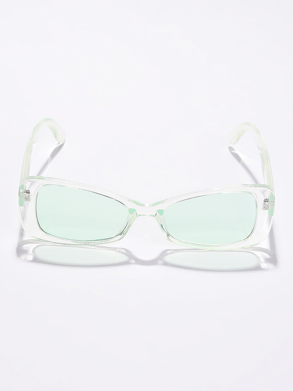 Black Lens Green Cateye Sunglasses
