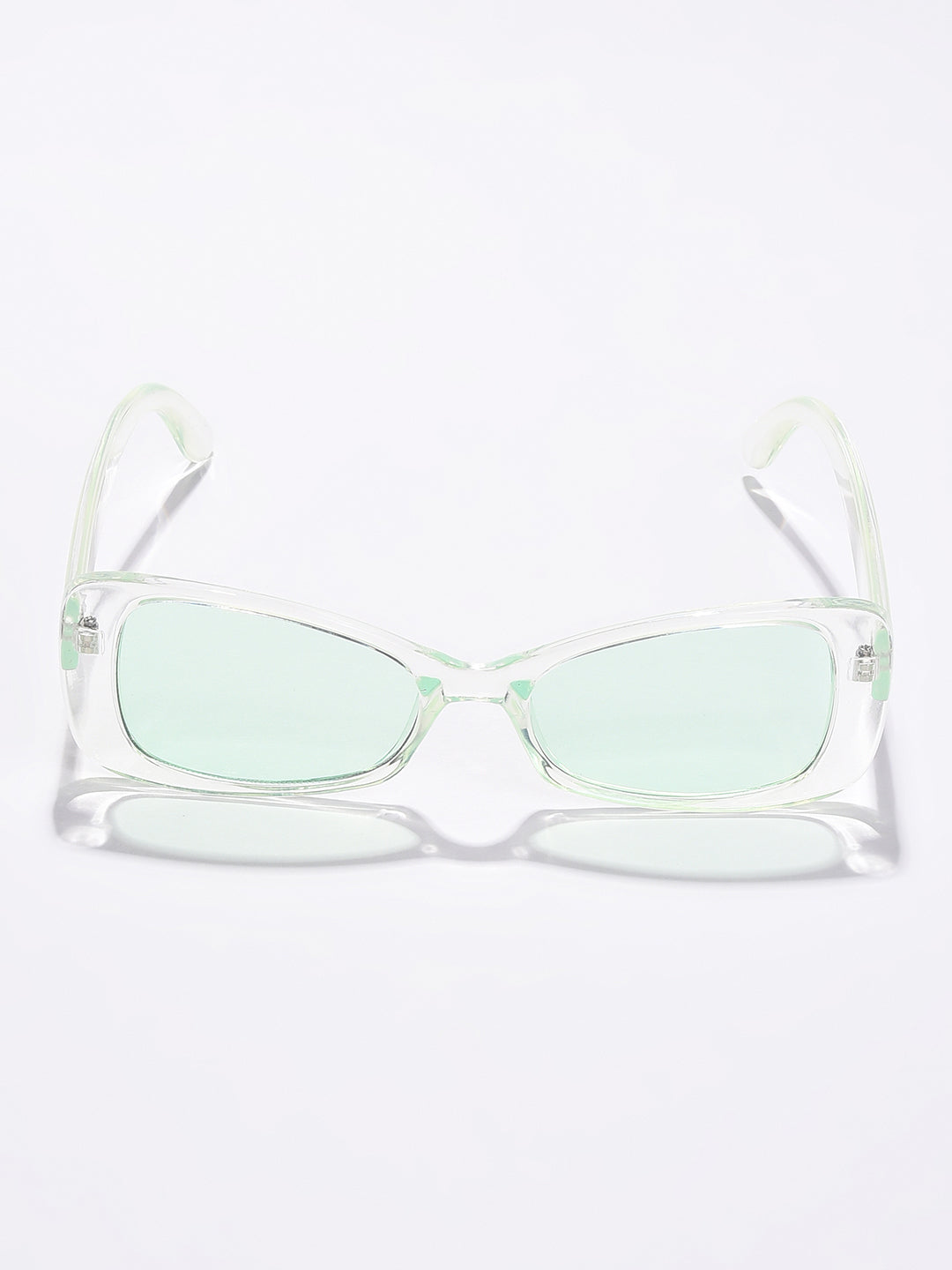 Black Lens Green Cateye Sunglasses