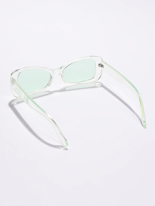 Black Lens Green Cateye Sunglasses