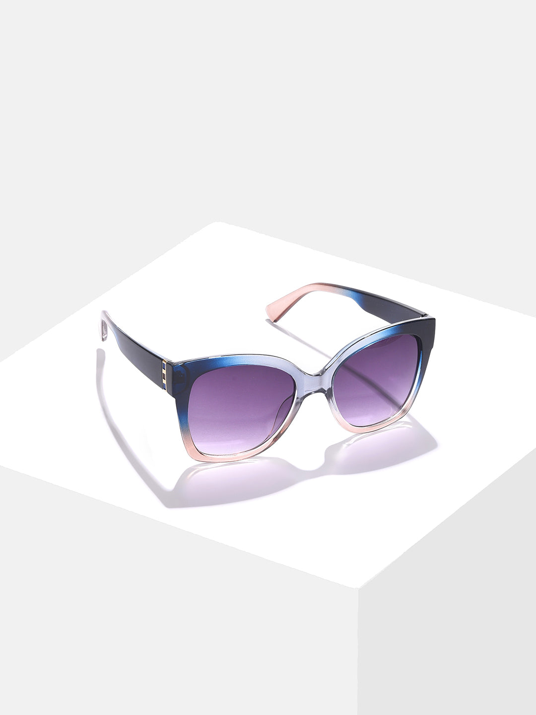 Black Lens Blue Cateye Sunglasses