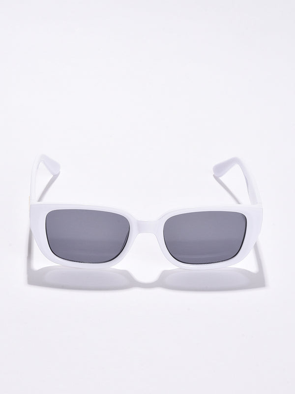 Black Lens White Wayfarer Sunglasses