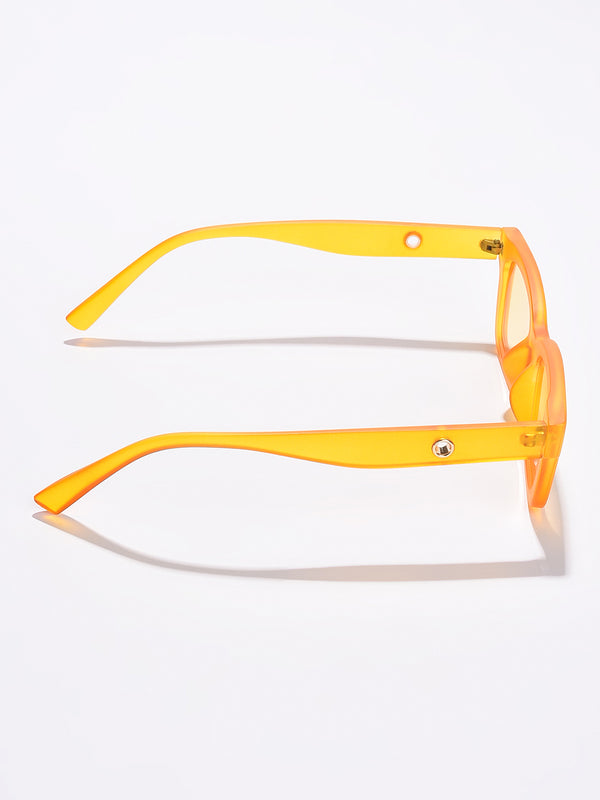 WOMEN YELLOW LENS YELLOW BUTTERFLY SUNGLASSES