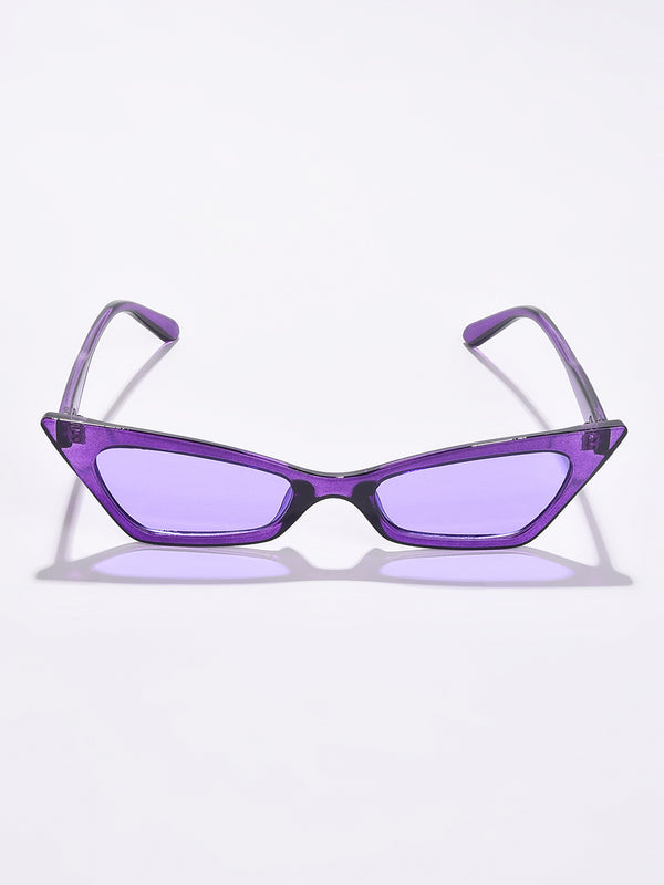 Purple Lens Purple Cateye Sunglasses